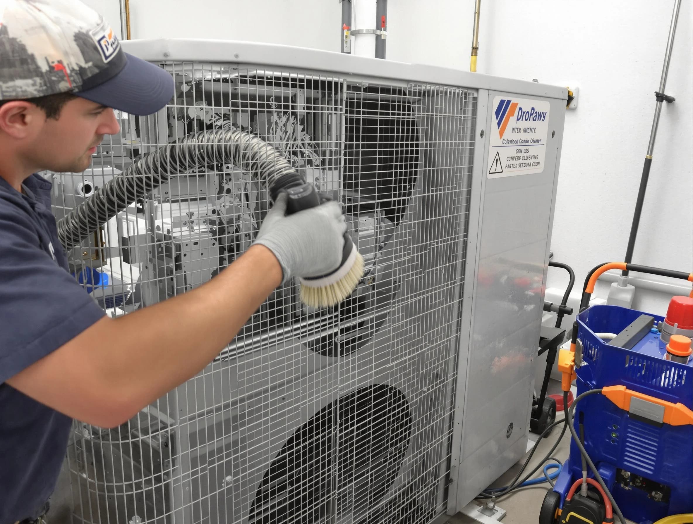 Saratoga Springs Air Duct Cleaning specialist performing precision AC coil cleaning for improved system performance in Saratoga Springs