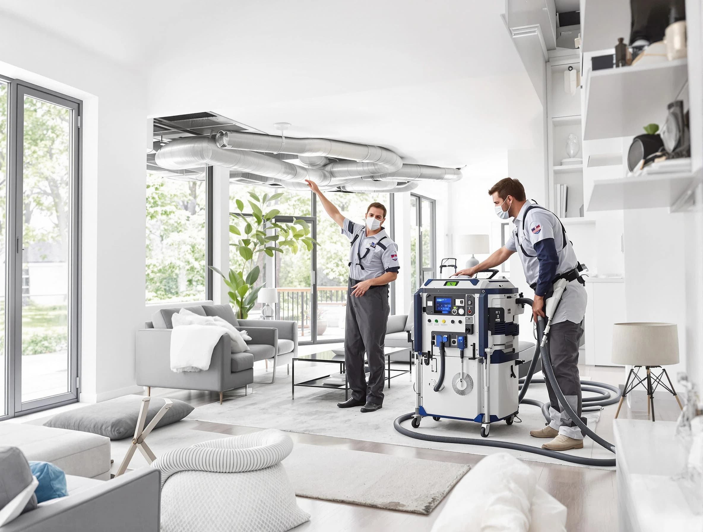 Saratoga Springs Air Duct Cleaning professional conducting pure air duct cleaning with state-of-the-art equipment in Saratoga Springs