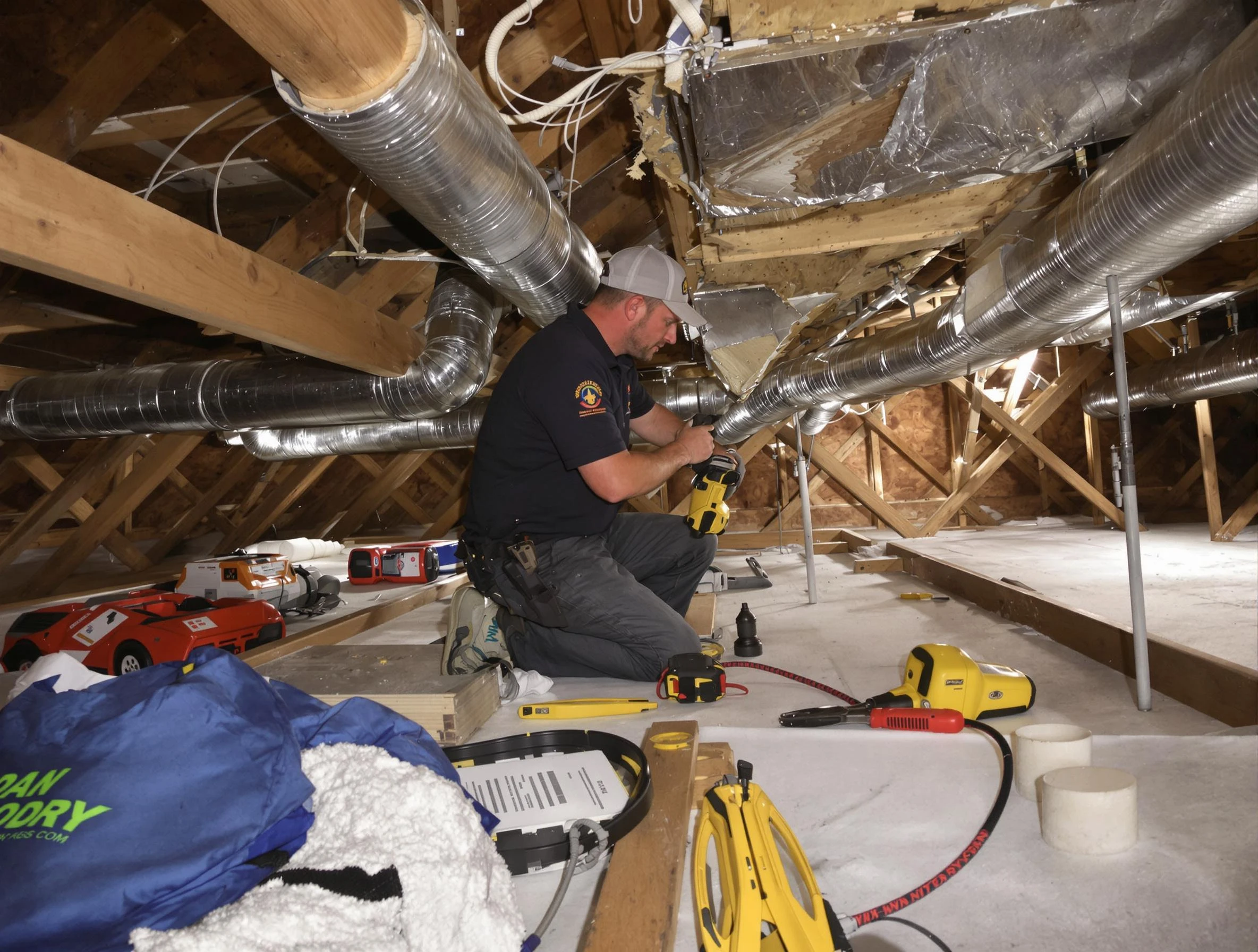 Professional air duct repair by Saratoga Springs Air Duct Cleaning in Saratoga Springs