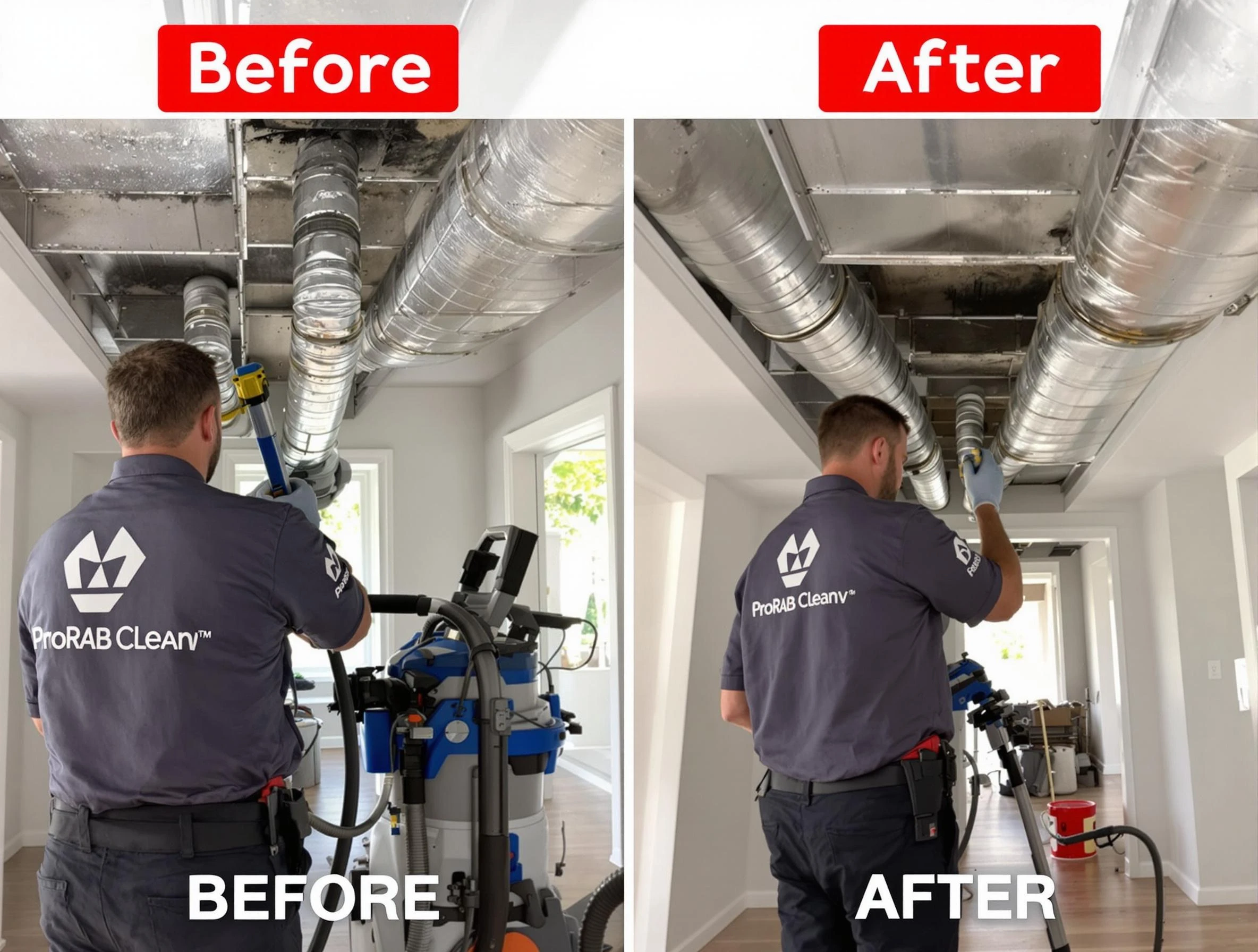 Saratoga Springs Air Duct Cleaning expert performing thorough residential duct cleaning in a Saratoga Springs home